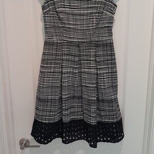 Nine West Scoop Back Dress with Eyelet Hem - Size 10